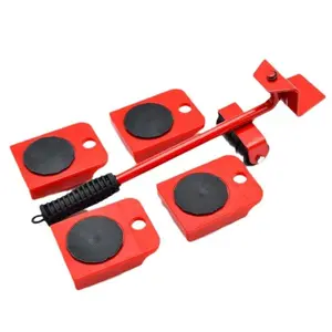 Furniture Moving Wheel, 4 Wheel Moving Tool with Brake Function, Furniture Moving Tool for Bed, Sofa, Couch, Cabinet, Home Moving Tool