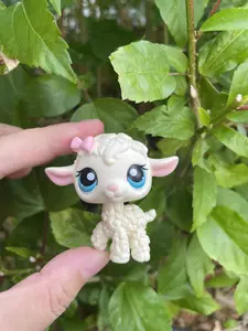 Mini Pet Shop New Lamb Bat Shorthair Cat Collie Dachshund Cocker Spaniel and Great Dane Action Figure Toy for Kids Christmas Xmas Birthd