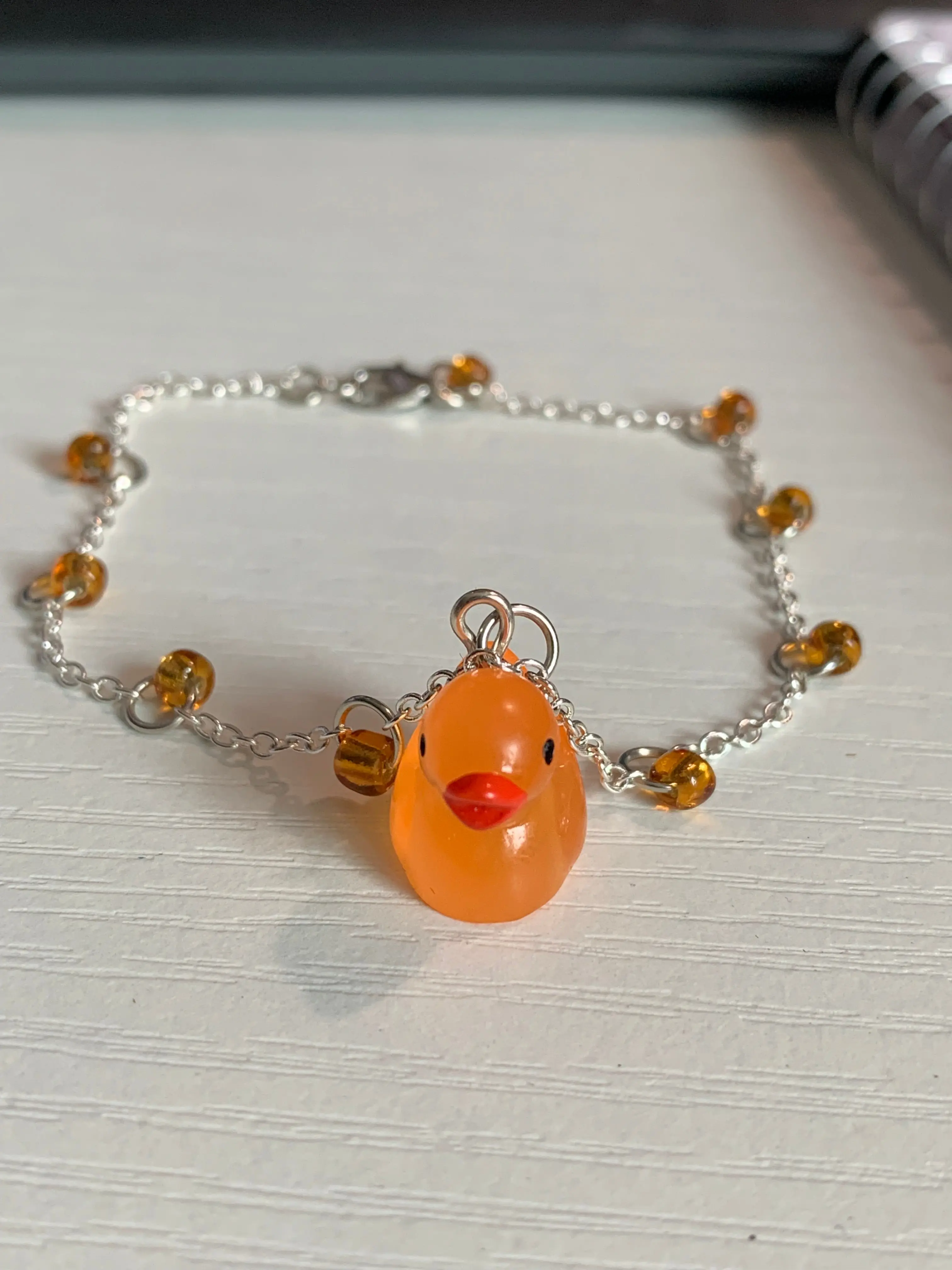Orange Duck Bracelet