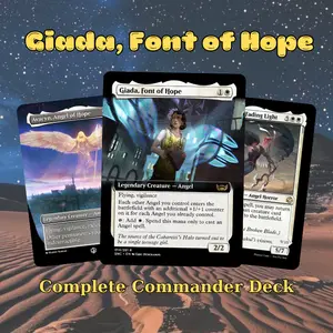 MTG Commander Deck: Giada Angels of Hope MTG Proxy 100 Cards – Mono White Angel Tribal Build – Upping the Average Theme – Celestial Light Battle Card Game Gift Set for Collectors