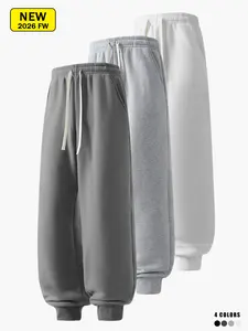 Men’s casual jogger pants for spring and autumn, loose knit sweatpants, breathable and comfortable, soft and skin-friendly