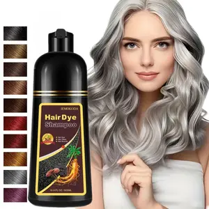 3-in-1 Natural Silver Gray Hair Color Shampoo - Makes hair appear gray Nourishing Head Care,Suitable for Normal Hair Types - Long-lasting,Gentle Moisturizing Natural Herbal Shampoo,500 ML