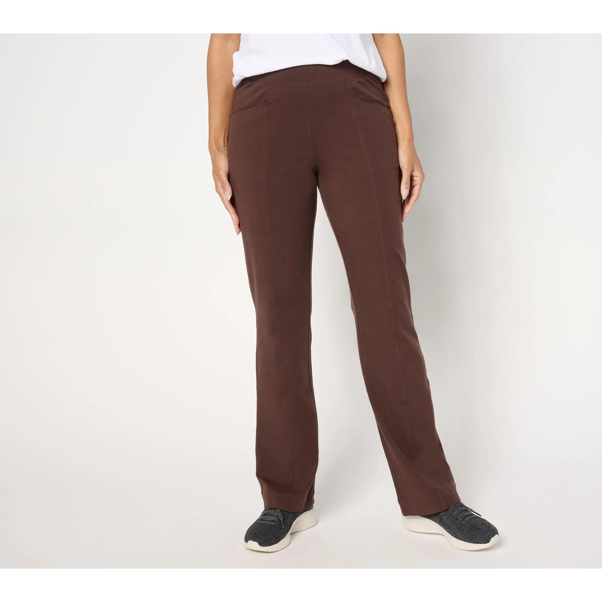 Denim & Co. Regular Duo Stretch Lightly Boot Pant