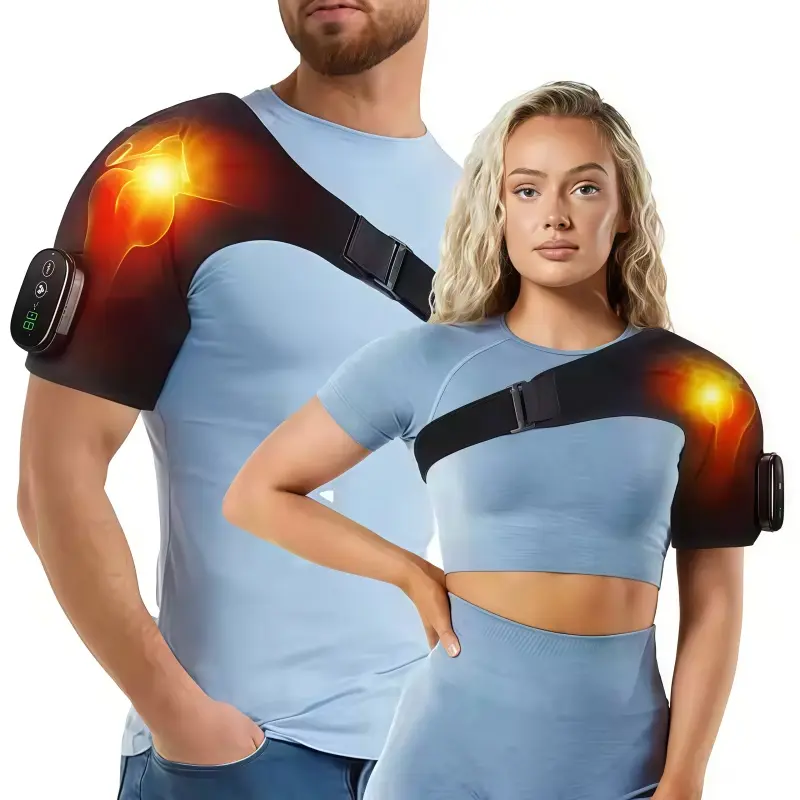 USB Rechargeable Shoulder Massager, 3 Speed Heated Massage Pad, Portable Shoulder Massage Device for Men and Women, New Condition, USB Rechargeable Massagers
