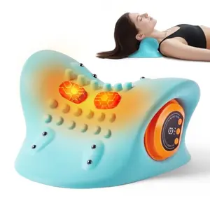 Electric Neck Shoulder Massager, Wireless Portable USB Rechargeable, Soft Silicone, Ideal Gift for Car Home Travel, Mother's Day Present