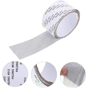 Window Screen Repair Tape, Adhesive Window Screen Repair Tape, Durable Fiberglass Mesh Tape for Fixing Door Window Screen, Long Lasting Adhesive