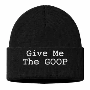 2025 ARC Give Me The GOOP Black Knit Beanie Hat for Men Women