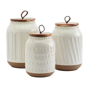 Tabletops Gallery Ziggy 3-Piece Kitchen Canister Set