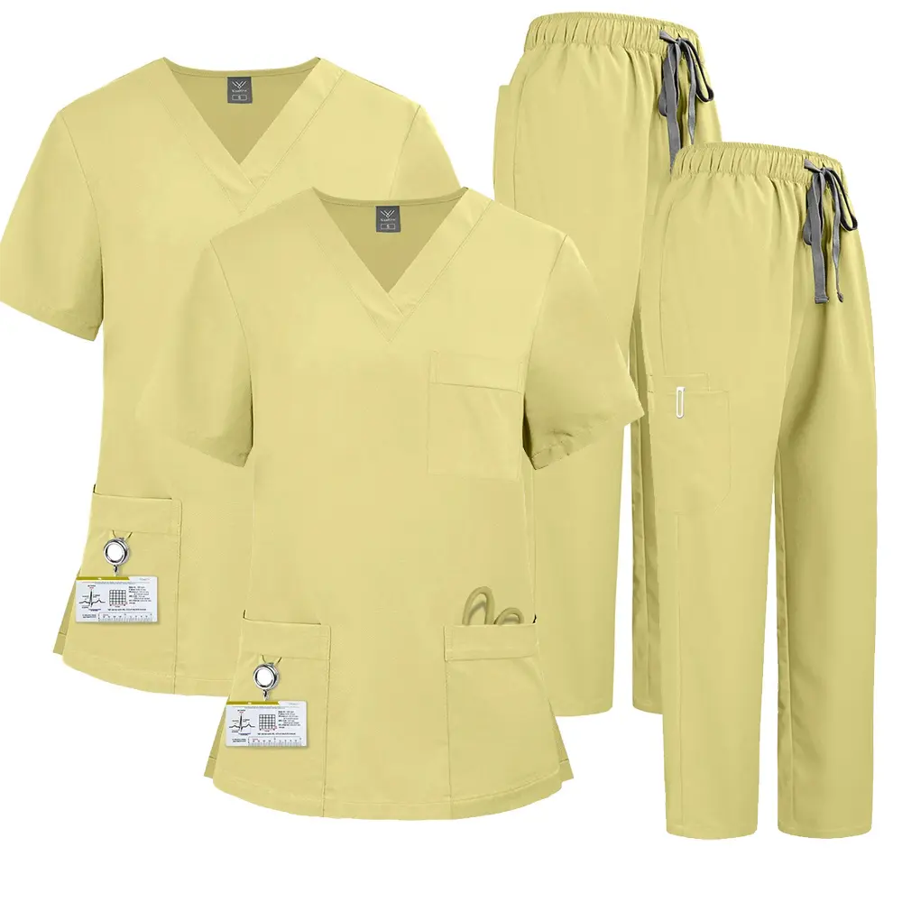 Unisex Plus - Sized, Quick - Dry and Stretchable Scrub Ensembles for Unrse, 2 Pieces: Shirt + Pants