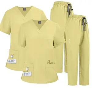 Unisex Plus - Sized, Quick - Dry and Stretchable Scrub Ensembles for Unrse, 2 Pieces: Shirt + Pants