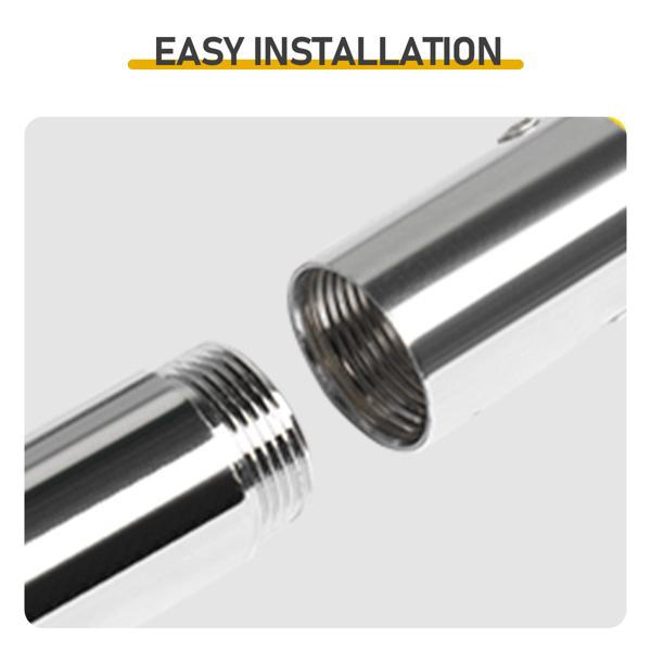 30ft Manual Pole Saw - Lightweight Fiberglass Tree Trimmer with Sharp Steel Blades for High Branches & Shrubs