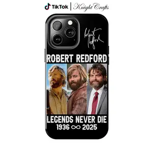 Knight Crafts Robert Redford Legends Never Die Tribute Phone Case - Stylish & Protective Cover for iPhone 13 Pro with Signature Design