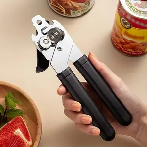 3 in 1 Stainless Steel Manual Can Opener, 1 Count Multifunctional Kitchen Gadgets, Household Kitchen Utensils & Gadgets