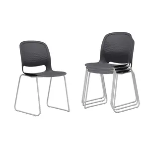 A set of 4 stacking chairs A set of 4 stacking chairs