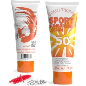 Sunscreen Flask 2-Pack (10 oz Each) – Hidden Alcohol Container, Discreet Liquor-Disguise Bottle for Cruises, Festivals & Concerts, Includes Leakproof Seals & EZ Pour Spout