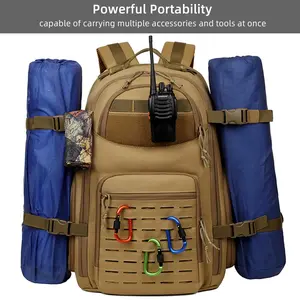 Mountaineering Travel Backpack Outdoor Waterproof Wear Resistant Men's Military Tactical Backpack Back Bag For Climbing Hiking