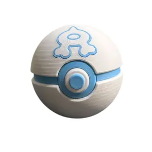 Team Aqua Ball - Inspired 3D Printed Poke Ball Collectible