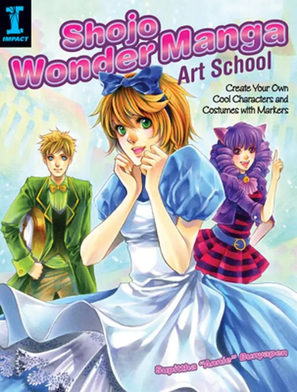 USED Book - Shojo Wonder Manga Art School: Create Your Own Cool Characters and Costumes with Markers by Bunyapen, Supittha (Paperback) - english
