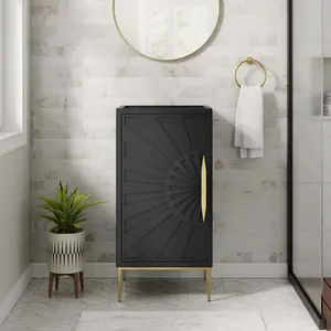 Modway Awaken 18" Bathroom Vanity Cabinet in Black