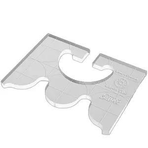 Circle and Scallop 2-inch Quilting Ruler