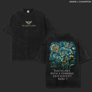 nspired The Legend of Zelda Graphic T Shirt, Oversized Washed Heavy Cotton Tee, New Arrival for Fantasy RPG Gamers, Vintage Anime Streetwear, Otaku Gift Idea, Adventure Style, Hero of Time Fans