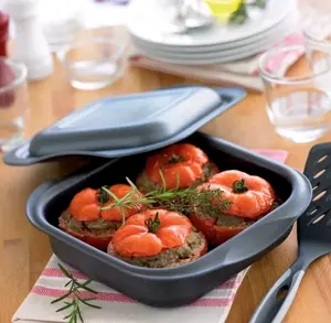 Tupperware Ultra Pro Square Casserole with Cover 2 Qt Capacity Non-Toxic LCP Material Microwave & Oven Safe Dishwasher & Freezer Safe