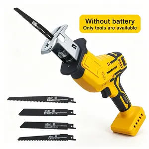 Cordless electric Reciprocating Saw For Dewalt 20V Battery, 150W Power Brush Reciprocating Saws, 0-3500 SPM Variable Speed, 4 Saw Blades Kit Cutting Tool For Wood Metal PVC (Battery Not Included)
