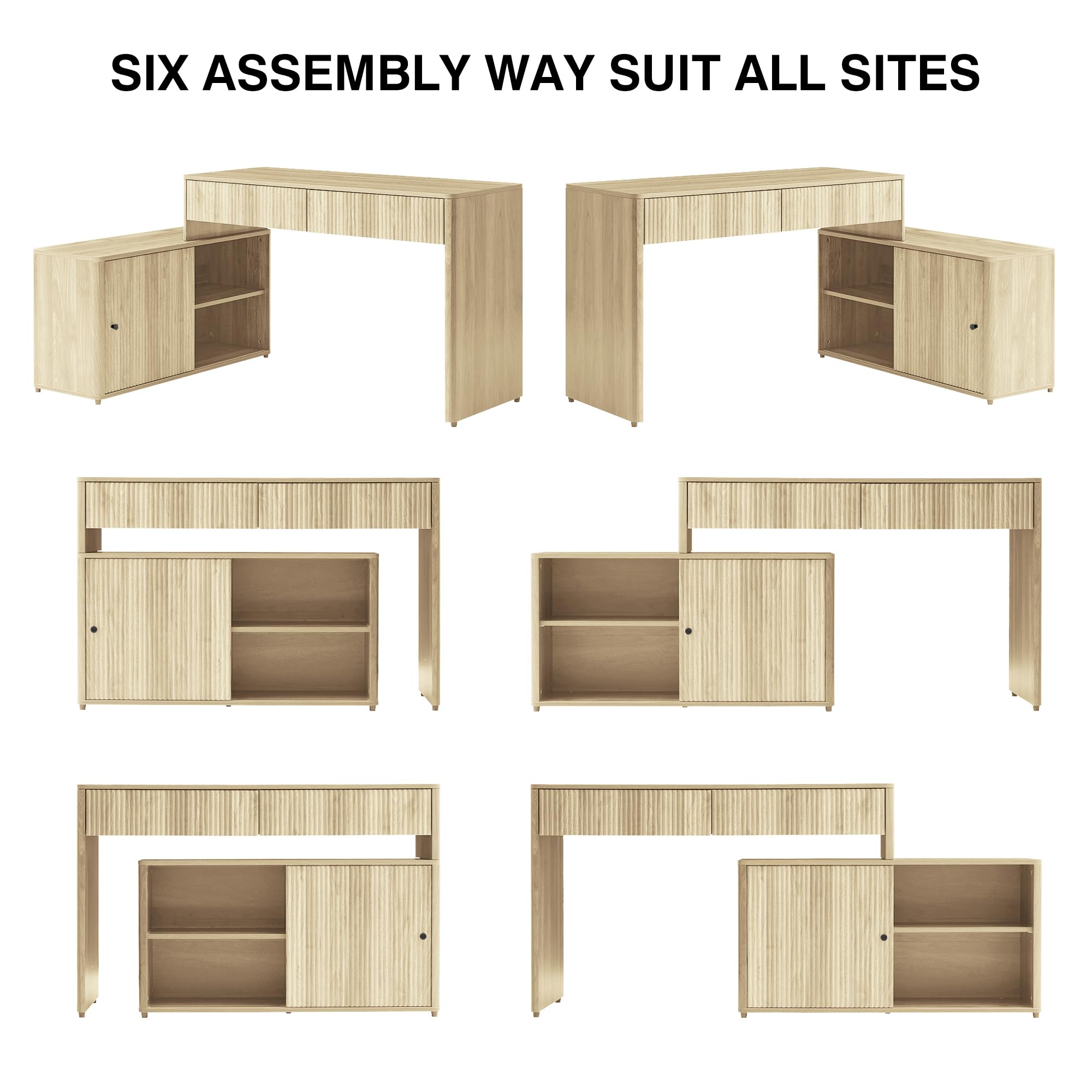 Giratree Modern Computer PC Desk Table with Storage, Corner L Shaped Desk with Drawers, Home Office Desk for Bedroom and Small Space, for Writing, Executive, Study, Work, Vanity Giratree Modern Computer PC Desk Table with Storage, Corner L Shaped Desk with Drawers, Home Office Desk for Bedroom and Small Space, for Writing, Executive, Study, Work, Vanity