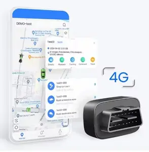 OBD2 4G GPS Tracker with Real-Time Alerts & Unlimited History Data - Plug-and-Play Design for Easy Tracking from Anywhere - one year free platform.