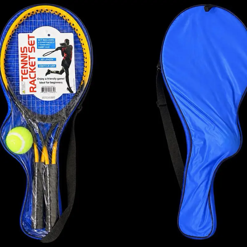 Tennis Racket Set for Beginners - Includes 2 Rackets, 1 Tennis Ball, and Carry Bag - Perfect for Starting Your Game