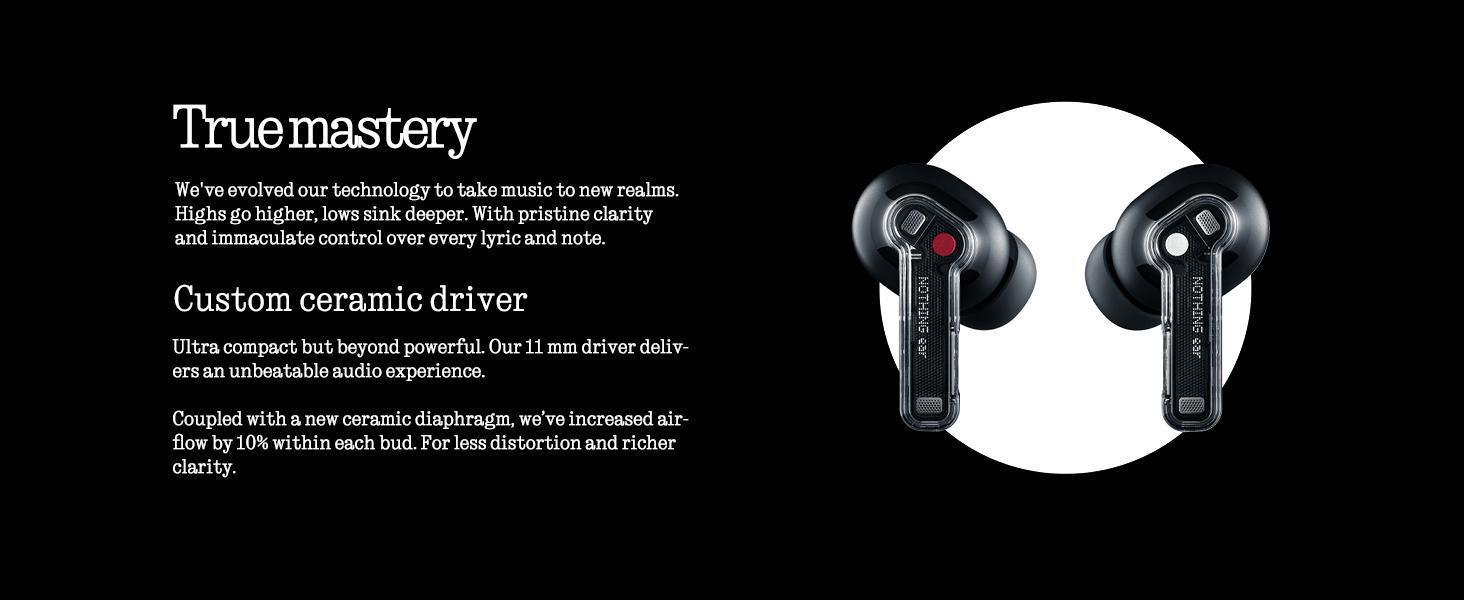 Nothing Ear Wireless Earbuds with ChatGPT Integration, Smart ANC, Hi-Res Audio with LDAC & LHDC, 11mm Dynamic Bass Boost, 40.5H Playtime, 6 Mics for Calls Wireless Headphones, Wireless Charging White