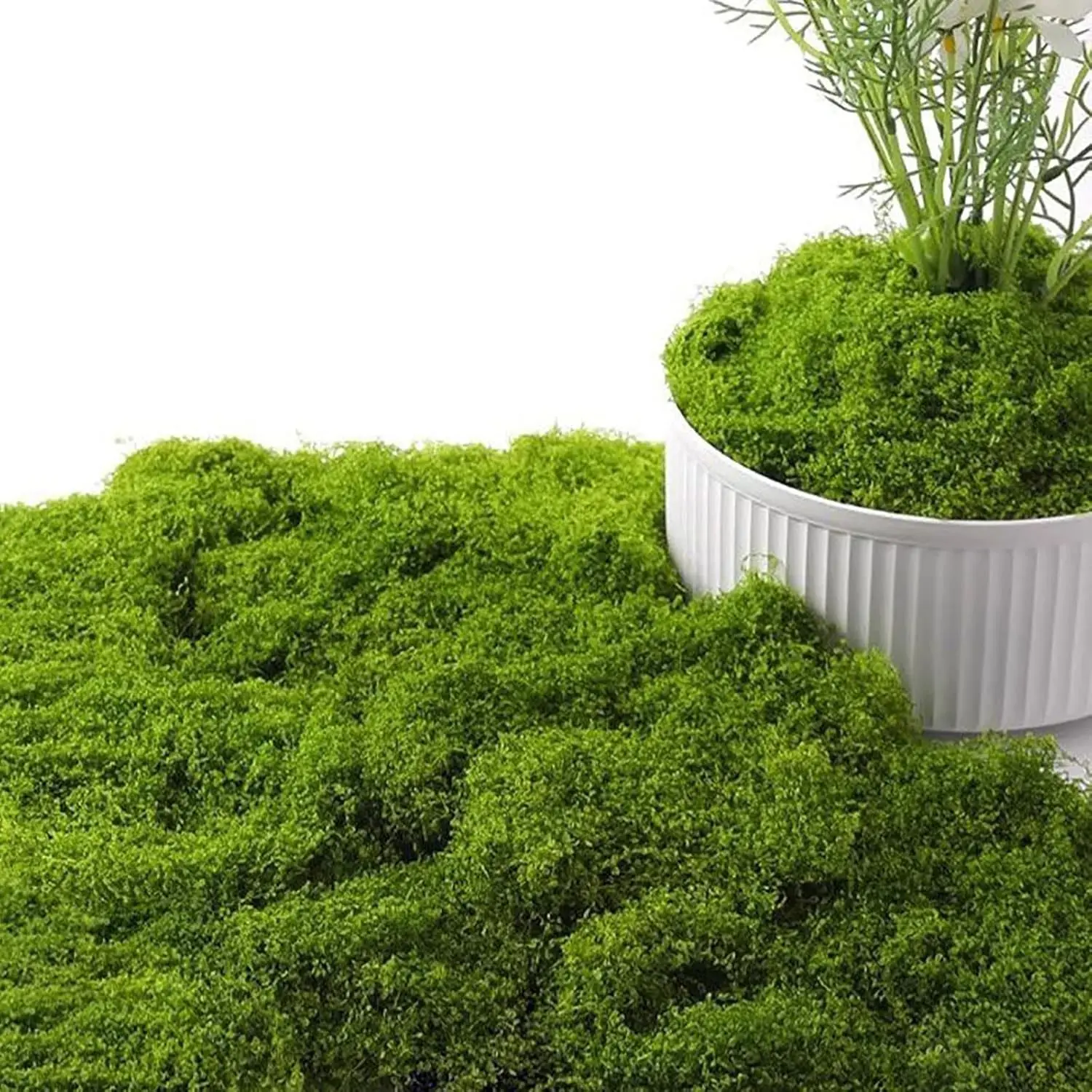 Handmade moss decoration for artificial moss plants, Artificial Faux Greenery, flower craft, garden, wedding, festival, table center decoration, Indoor Faux Plant, Fake Plant Decoration
