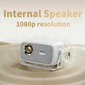 2026 X4 Projector 800 ANSI Lumens Android 11.0 Dual Wi-Fi 6 4K Decoding Autofocus 180° Rotation Built-in Speaker Free Screen Mirroring Portable Home Theater