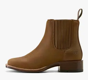 WOMENS ARIAT BOOT SHORT DISTRESSED BROWN BOOKER CHELSEA-10063973