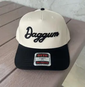 Daggum Embroidered Puff Hat