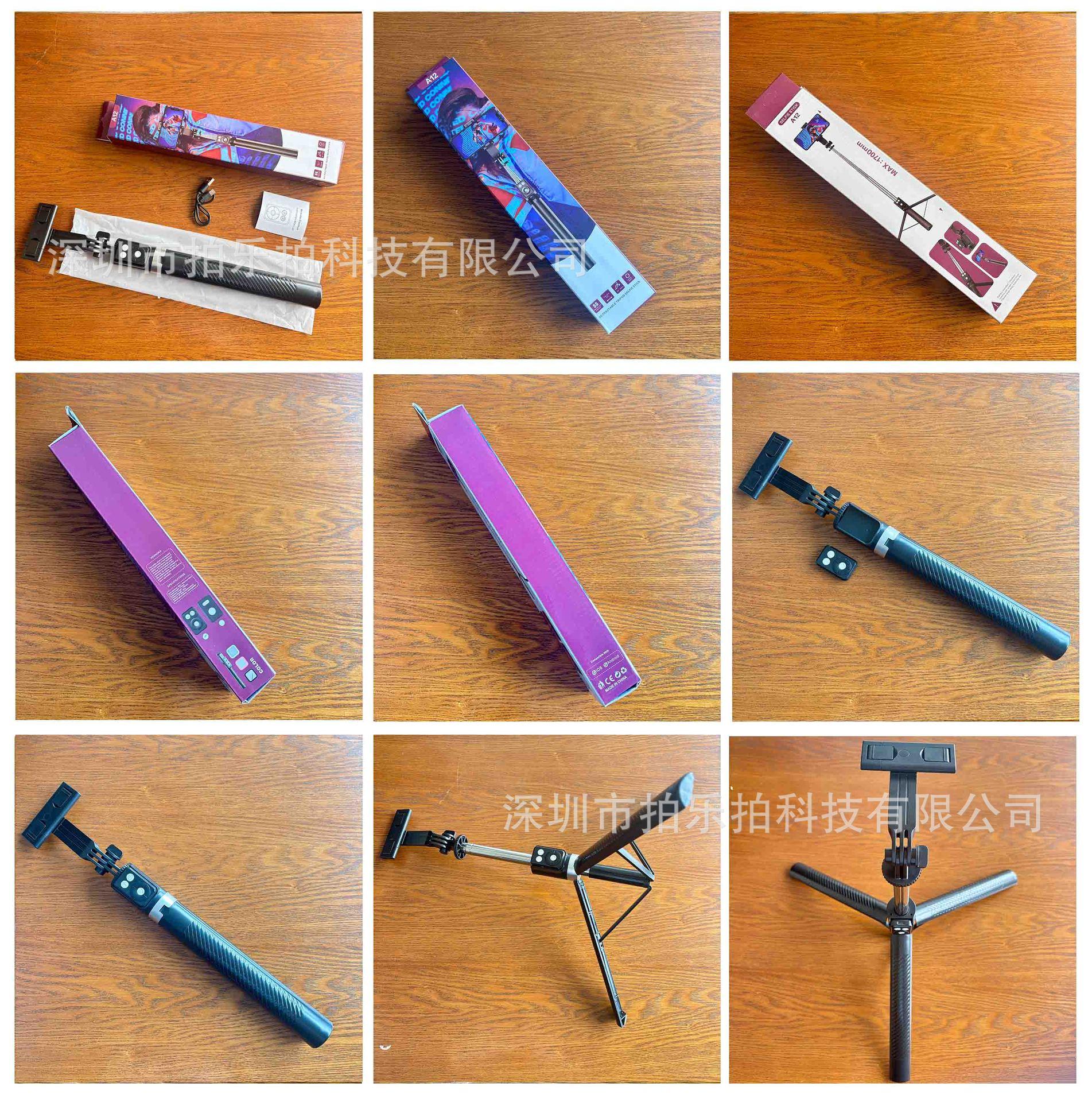 2026 6-in-1 Selfie Tripod w/Dual Fill Lights & Wireless Remote | Portable Adjustable Phone Stand | Detachable 360° Compact Travel Tripod