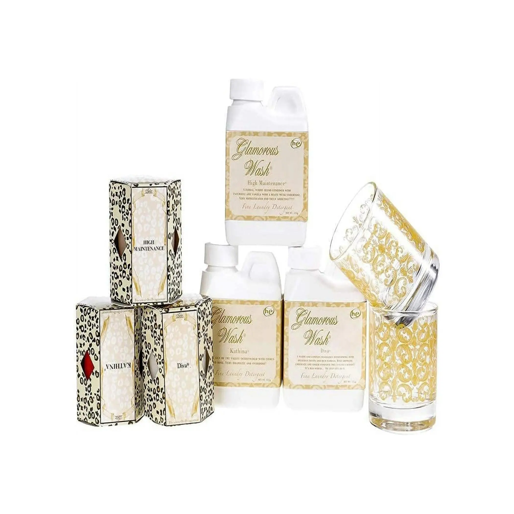 Tyler Candle Company Luxurious Home Fragrance Candle & Laundry Wash Body Care Bundle Body Care Pack