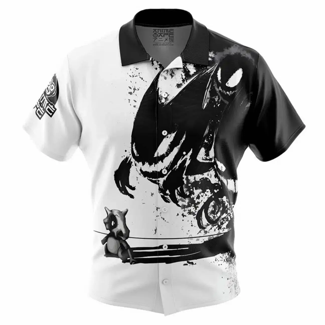 Cubone and the Ghosts Button Up Hawaiian Shirt