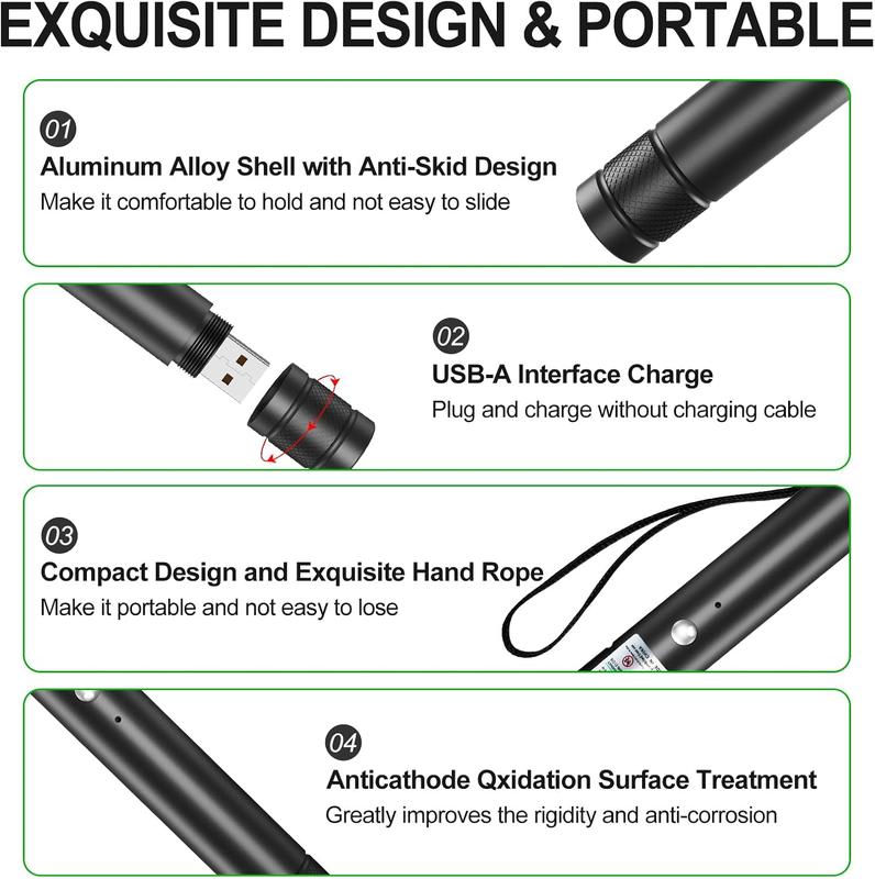 [Already have 10K favorites]Rechargeable Green Laser Pointer/ Line Light Flashlight Long Distance Range for TV/LED/LCD Screens  Flashlights Presentation, Laser Pointer Cat Toy，Office / Outdoors / Astronomic / Construction