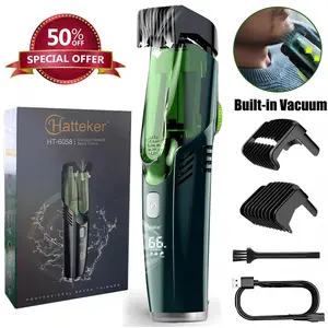 {BEST FOR GIFTS}Vacuum Beard Shaver for Men,Built-in Vacuum Trimmer for Mustache, Sideburns, Facial Hair, Rechargeable, IPX6 Waterproof, 2 Comb, Comfort face 2in1 Electric Razor rechargeable men 2025 ornament