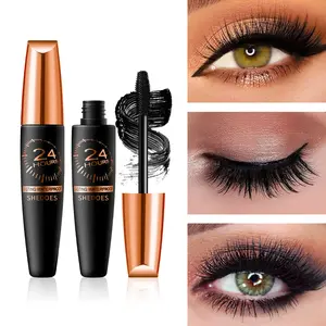 Long-Wear Waterproof Mascara with Fiber Lash Lift Technology, Creates Natural Volume for Office, Travel and Holiday Beauty Celebrate Christmas with Radiant Eyes