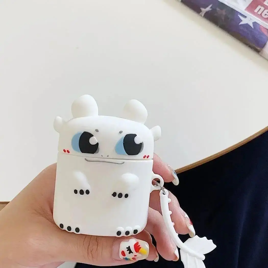 Cartoon Dragon Case for AirPods Pro2 Airpod Pro 1 2 3 Bluetooth Earbuds Charging Box Protective Earphone Case Cover