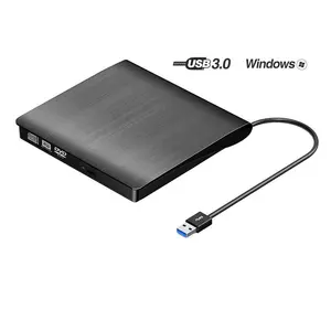 External DVD Drive USB 3.0 CD/DVD Burner & Reader | Portable Disc Drive for Laptop MacBook & PC | Plug & Play Writer