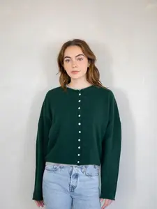 Forest Green Piper Cardigan
