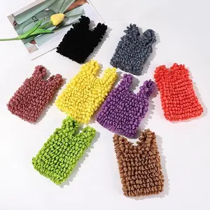 Pineapple Elastic Shopping Bag, Magic Stretch Pleated Bubble Tote Bag, Large Capacity Portable High Appearance Handbag