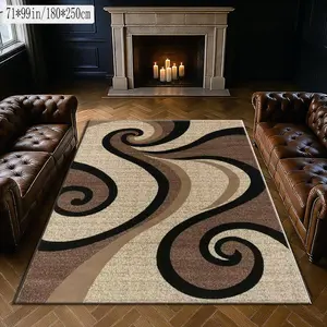 Geometric Pattern Carpet, Non-Slip Washable Outdoor Mat, Bedroom Living Room Office Decor, North American Style Home Decoration Rug, Machine Washable Rug