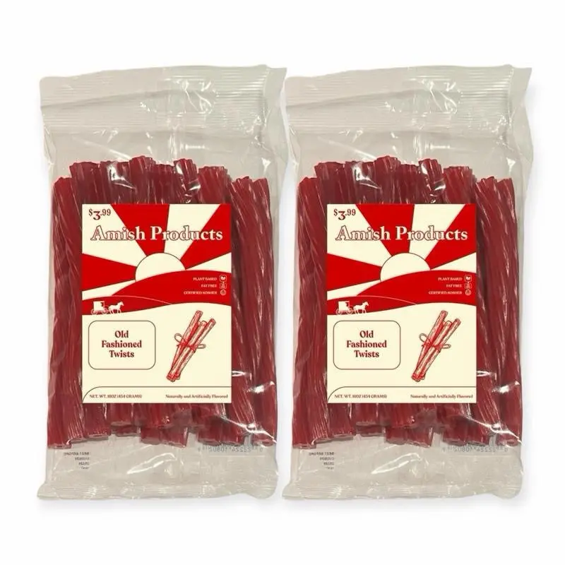 Licorice 2 pack - 7 Delicious Flavors - Amish Products - 16oz Bags