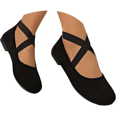 Orthopedic Wide Width Flats With Arch Support Arch Support Flip