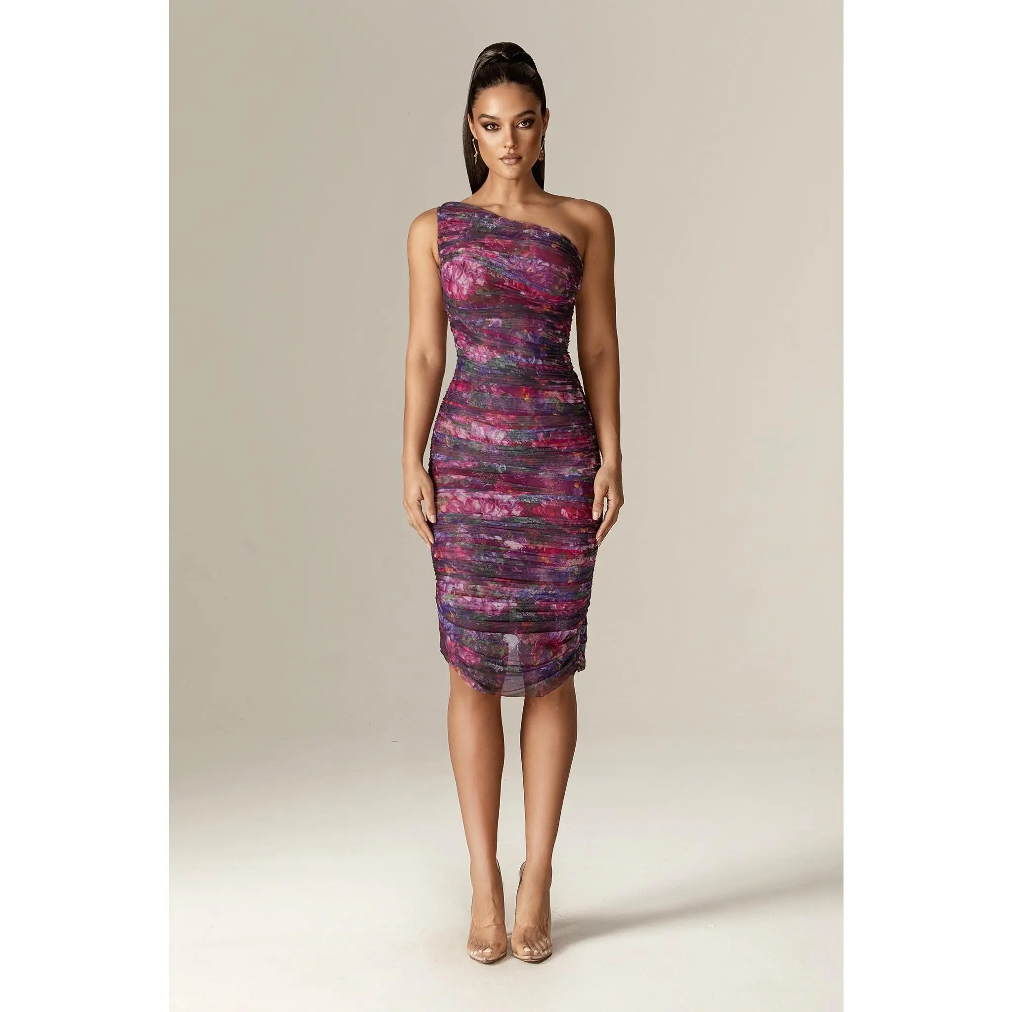 strapless open back dress Dhara Sheth Dubai Shadow Of Sequin Gold Ombre Shimmer Kaftan-Party Dress main image 0