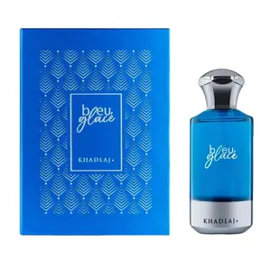 Khadlaj Bleu Glace for Men Eau de Parfum Spray, 3.4 Ounce